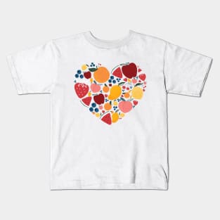 Fruits love heart Kids T-Shirt